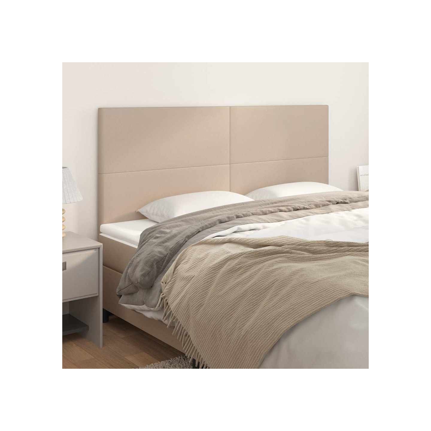 Tête de lit Cappuccino 200 x 5 x 118/128 cm Similicuir