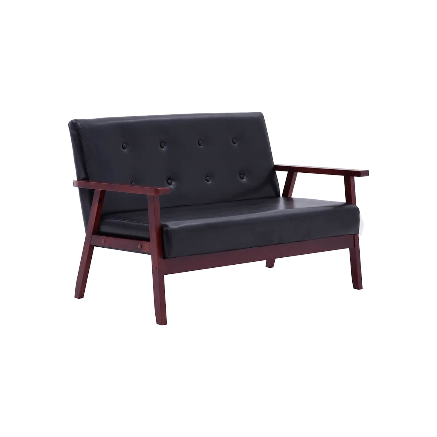Ensemble de canapés 2 pcs noir similicuir