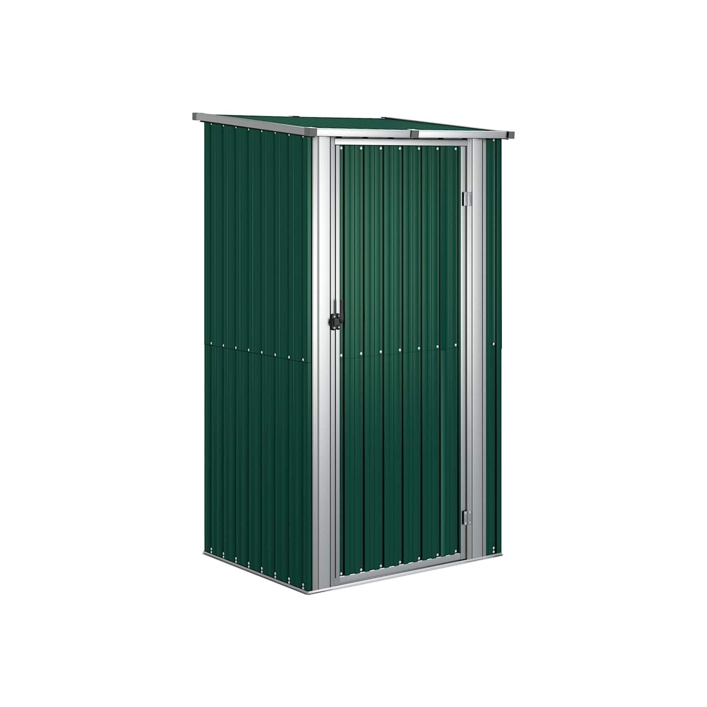 Abri de jardin vert 118,5 x 97 x 209,5 cm Acier galvanisé