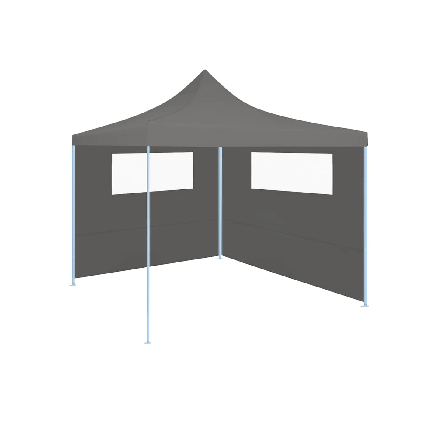 Paroi latérale de belvédère avec fenêtres 6x2 m Anthracite