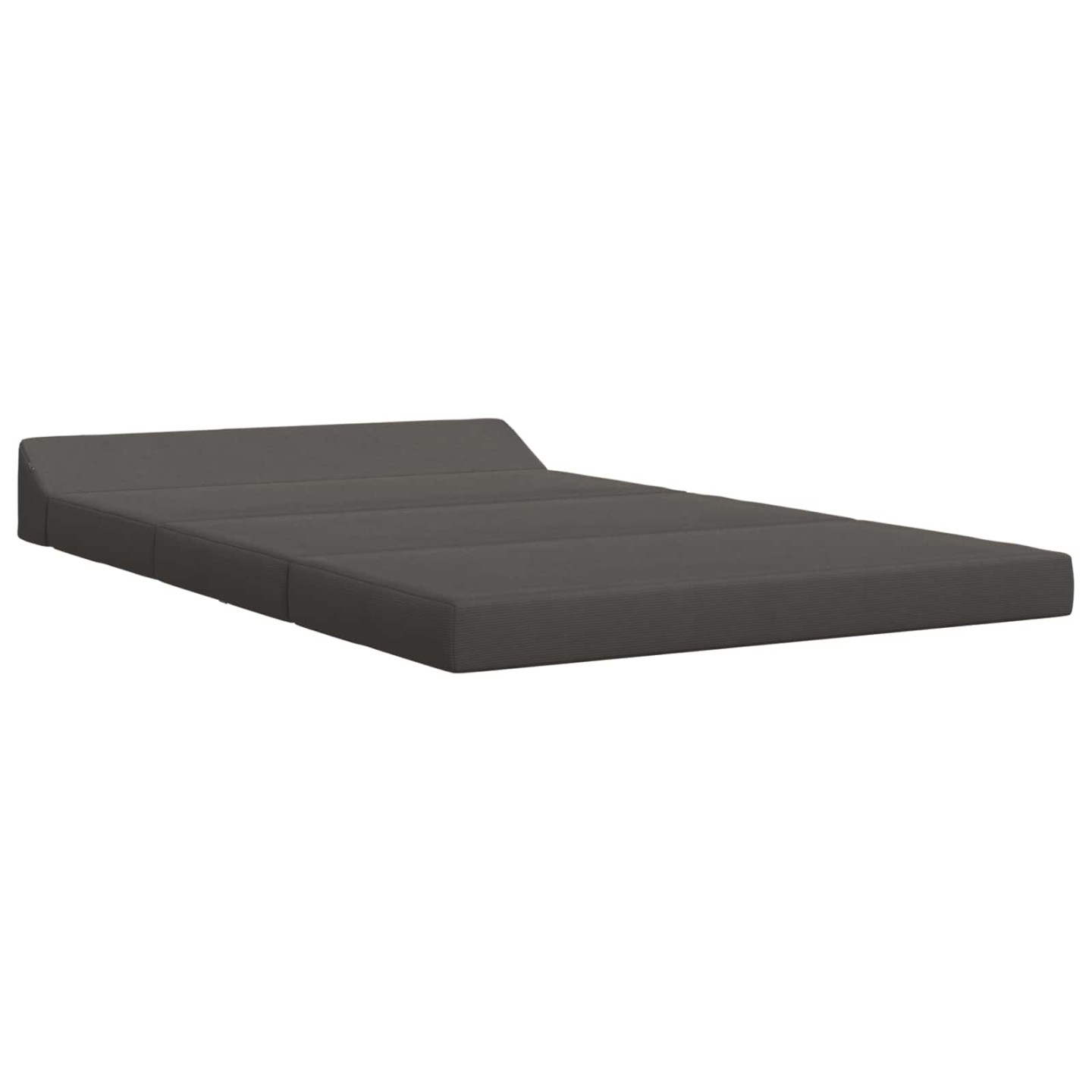 Canapé-lit pliable 2 place Gris foncé 120 x 60 x 49 cm Tissu