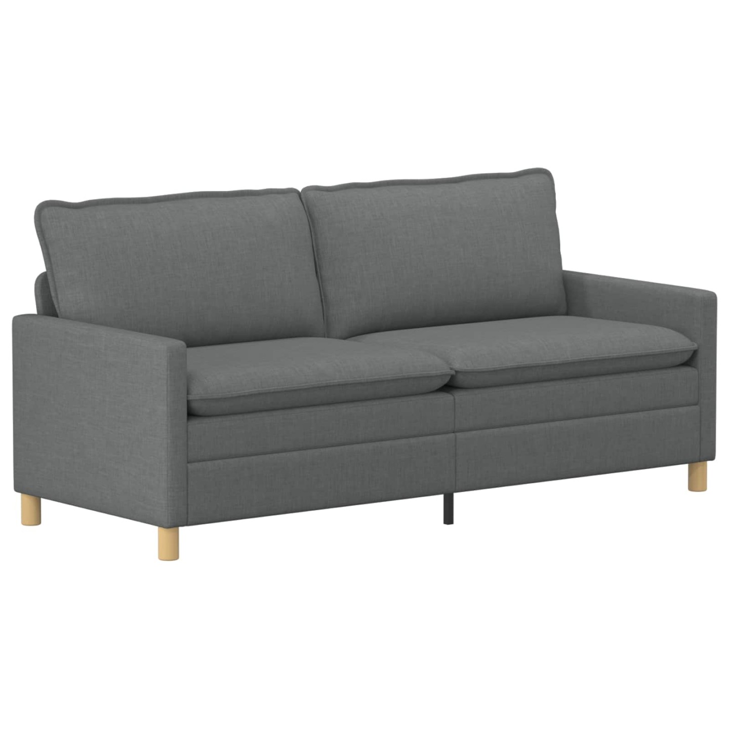 Canapé 3 place Gris foncé 196 x 81 x 87,5 cm Tissu