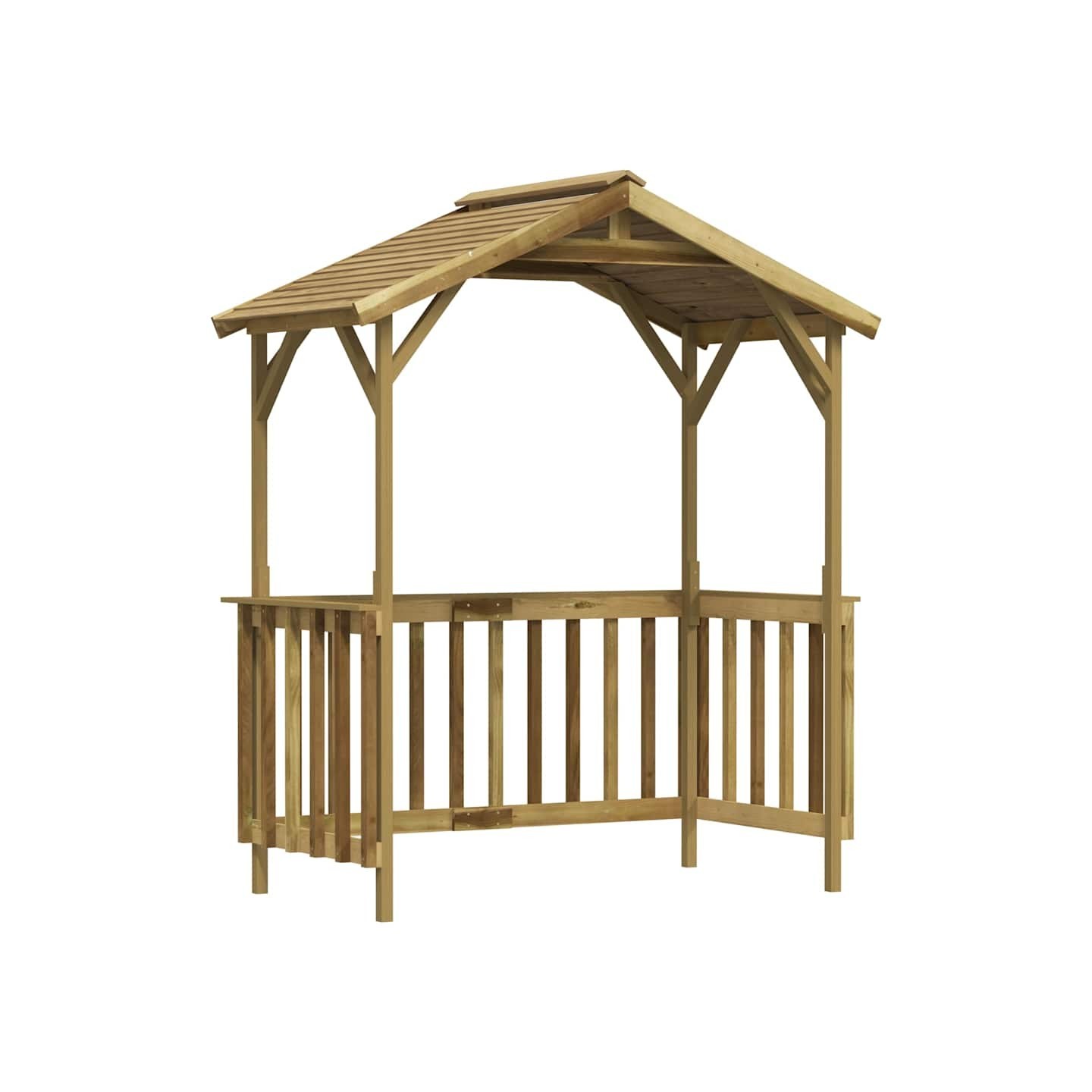 Abri de barbecue 163,5x93x210 cm Bois de pin imprégné