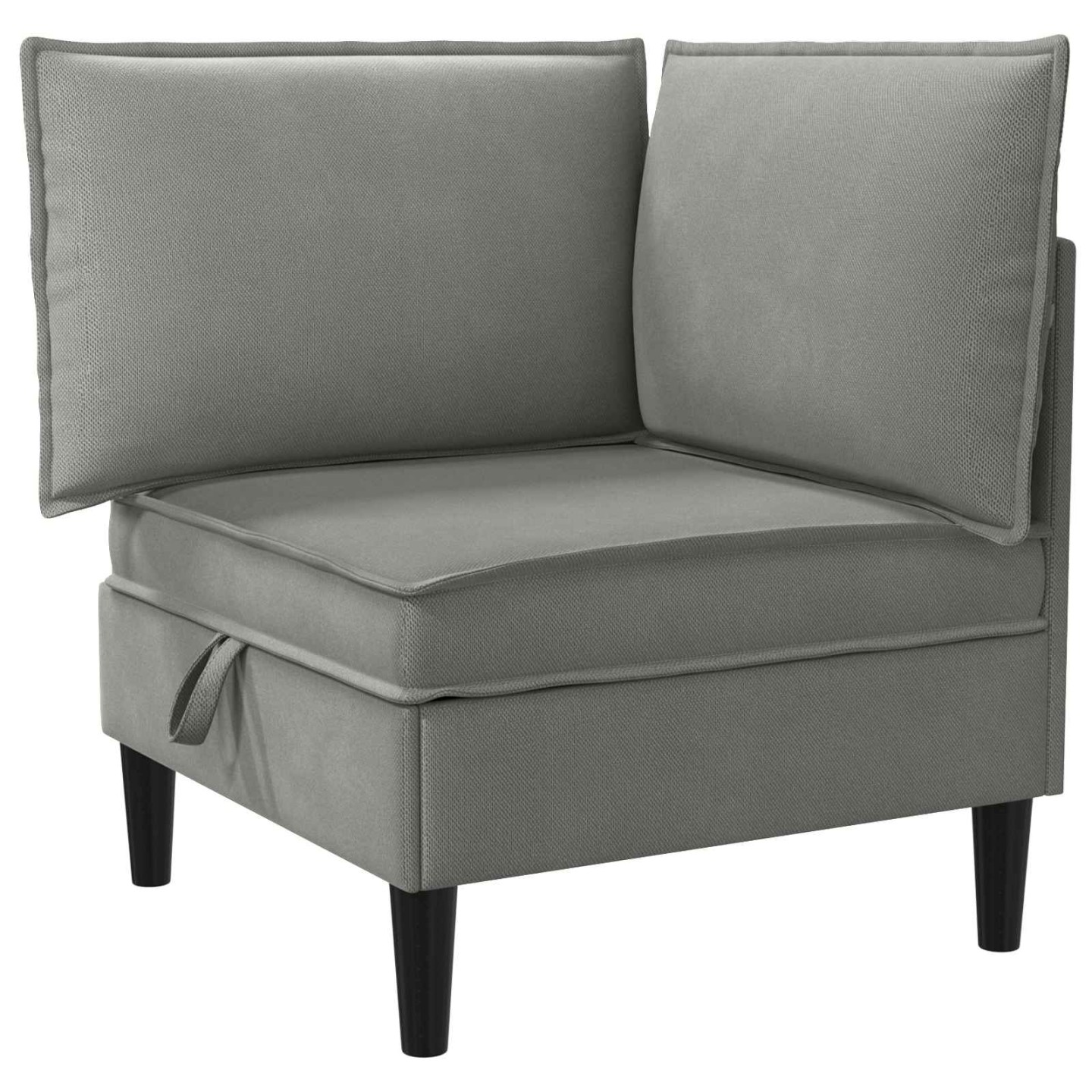 Canapé d'angle avec rangement Gris foncé 70 x 70 x 82 cm