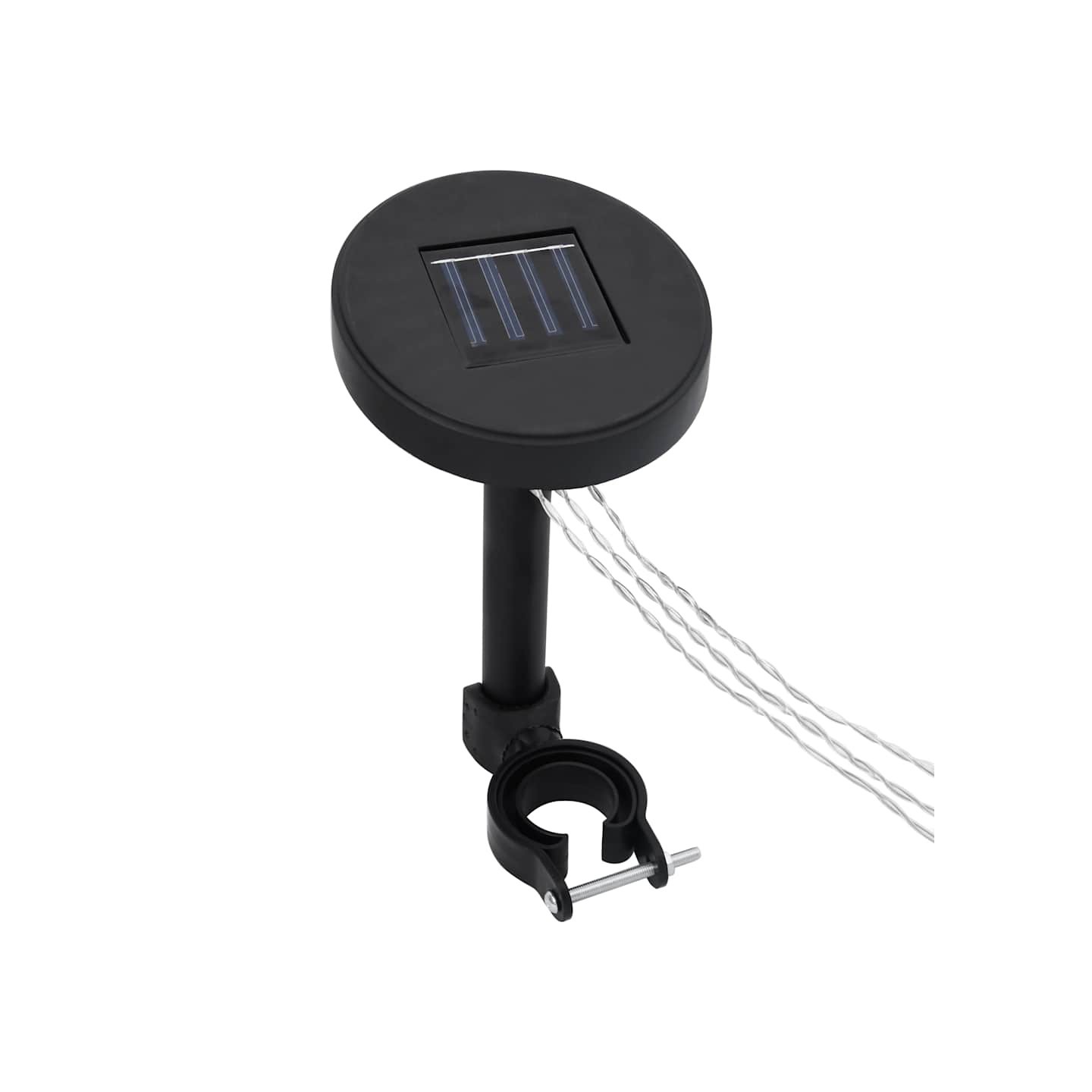 Guirlande lumineuse à LED avec panneau solaire pour belvédère