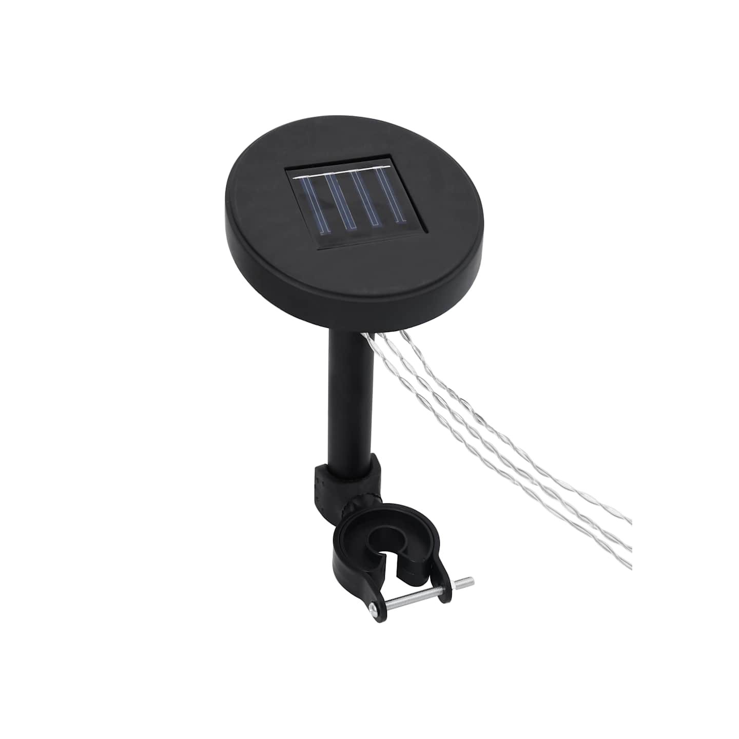 Guirlande lumineuse à LED avec panneau solaire pour belvédère