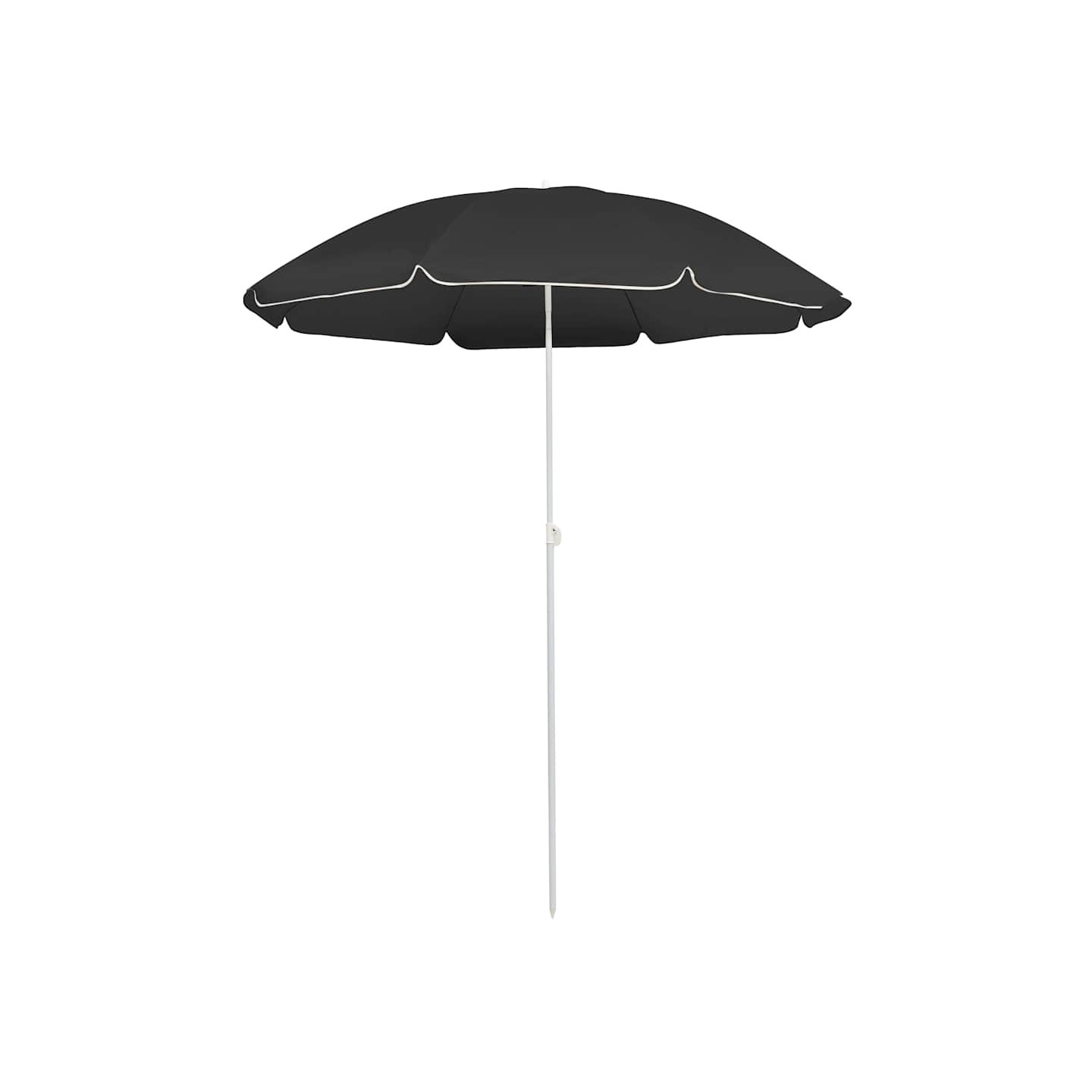 Parasol de jardin avec mât en acier anthracite 180 cm