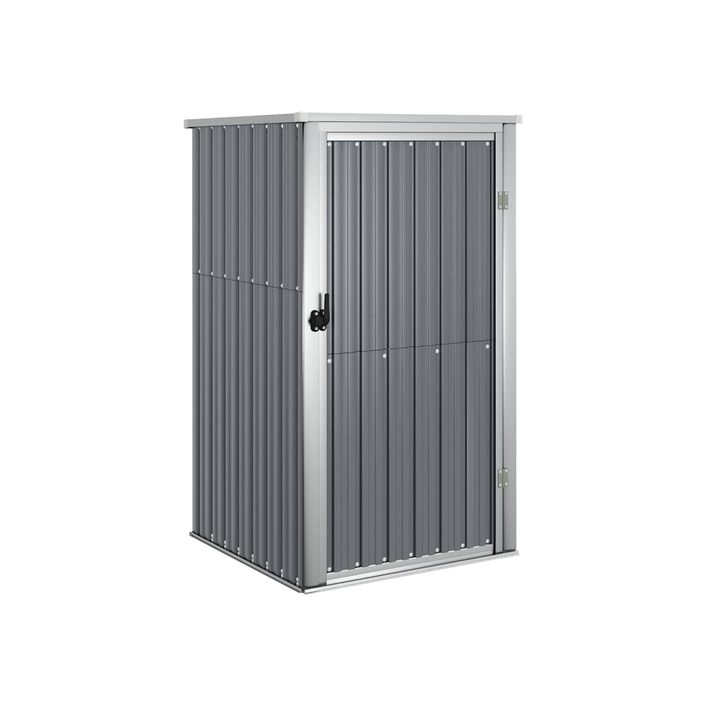 Abri à outils de jardin gris 88x89x161 cm acier galvanisé