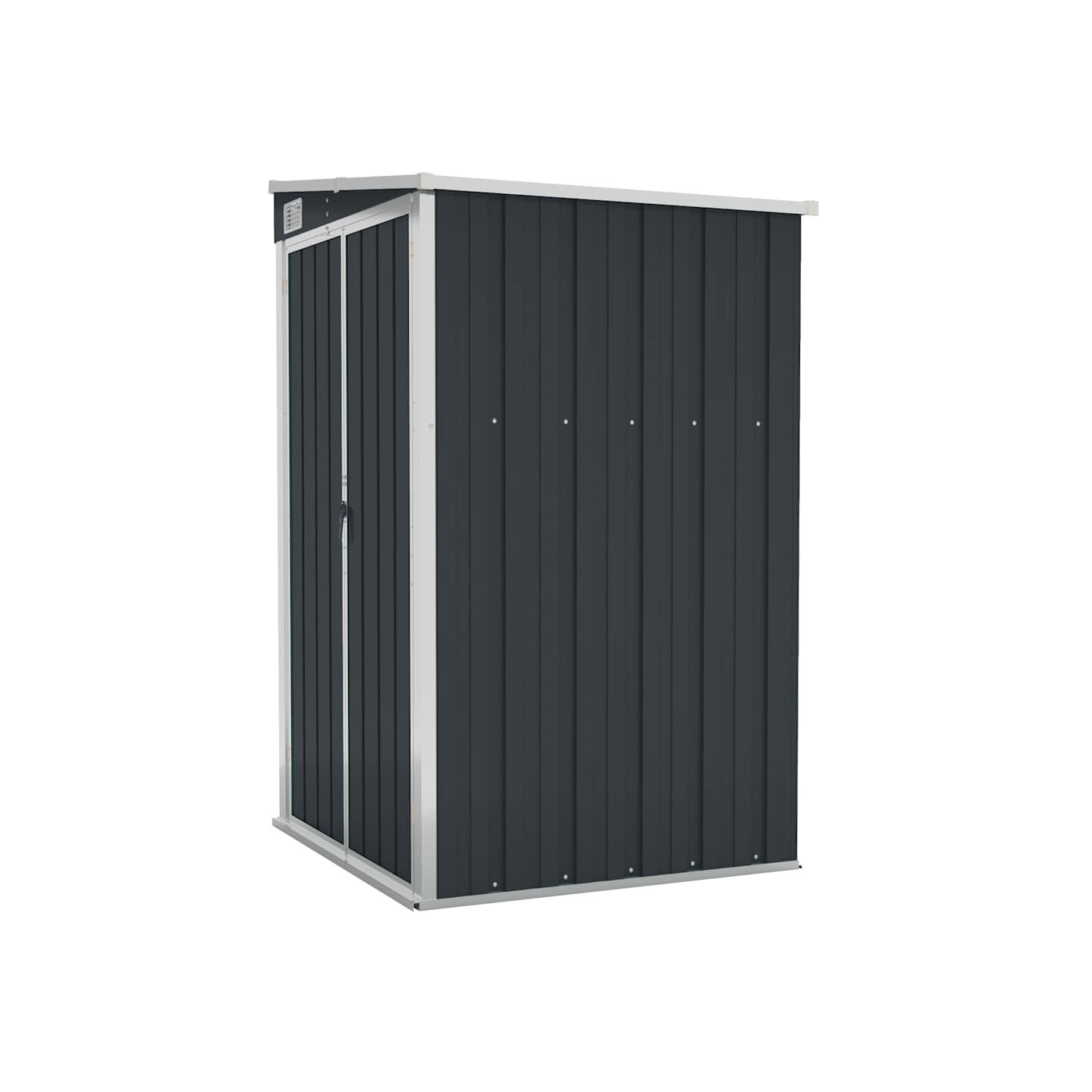 Remise de jardin murale Anthracite 118x100x178 cm Acier