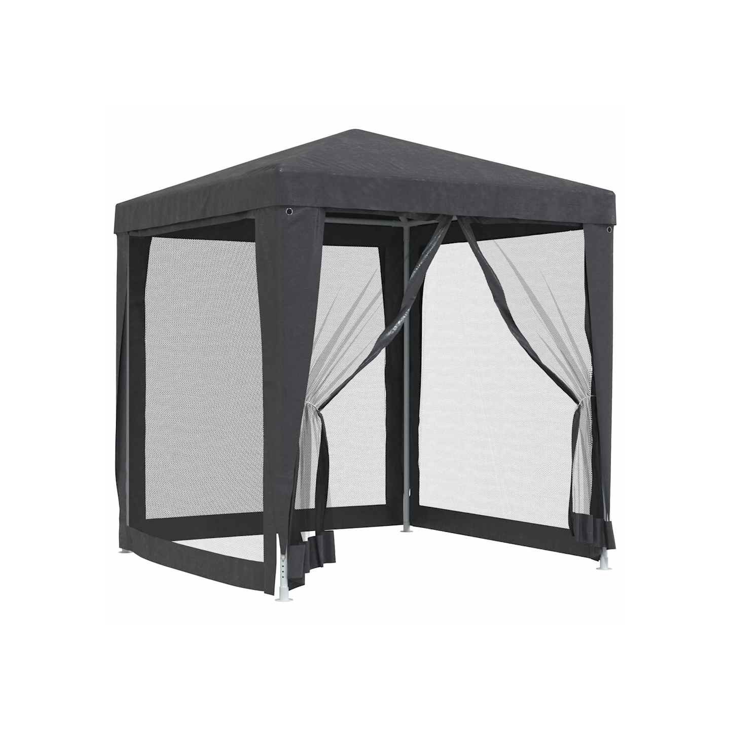 Tente de fête avec 4 parois latérales en maille Anthracite 2x2m