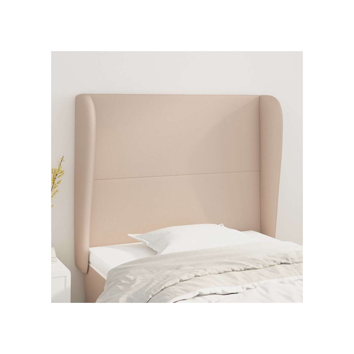 Tête de lit avec oreilles Cappuccino 103x23x118/128 cm