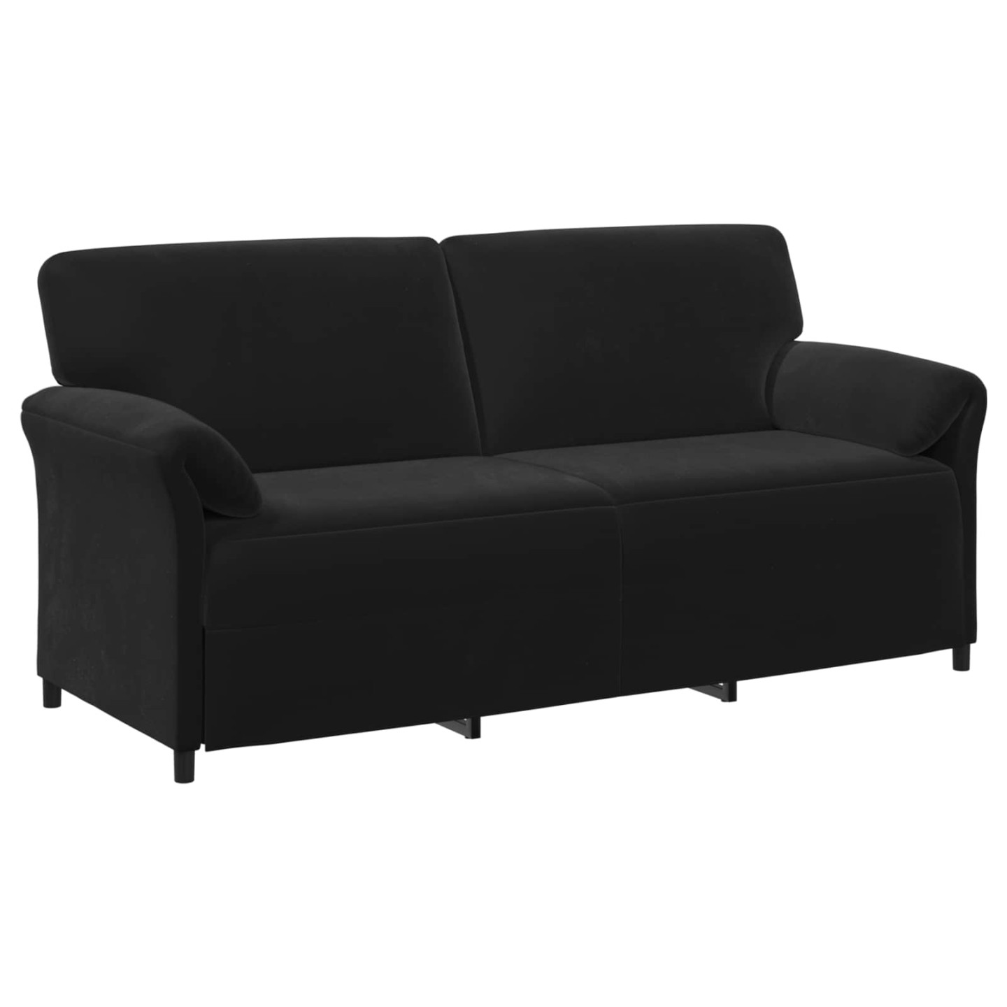 Sofa 3 places Noir 198 x 83 x 95 cm Velours