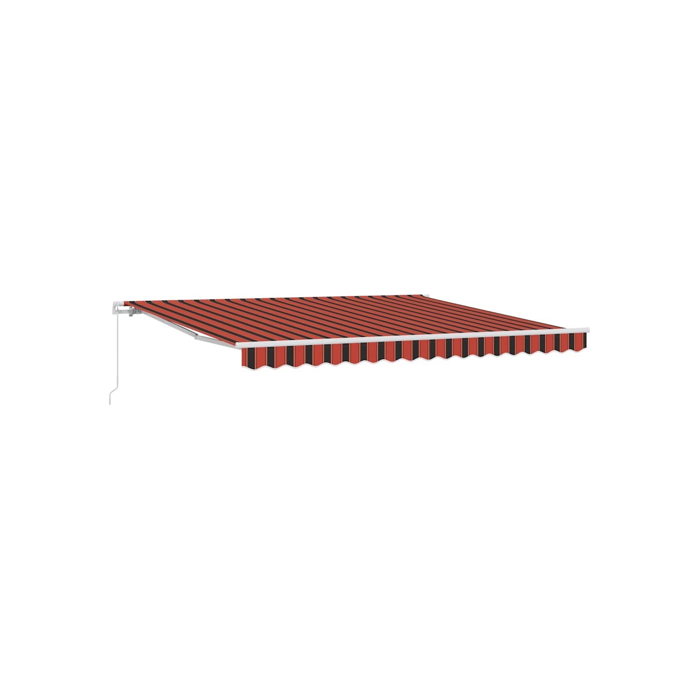 Auvent rétractable Orange et marron 400 × 300 cm