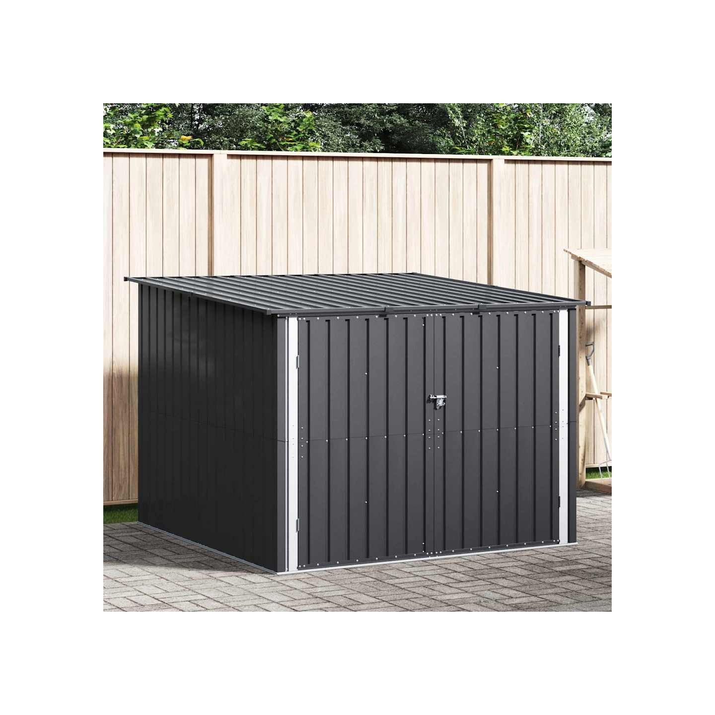 Abri de vélo 3 pc Anthracite 216 x 207 x 158 cm Métal