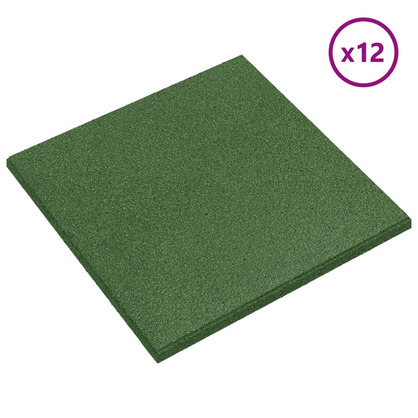 Dalles de Protection Anti-Chute 12 pièces Vert 50 x 50 cm