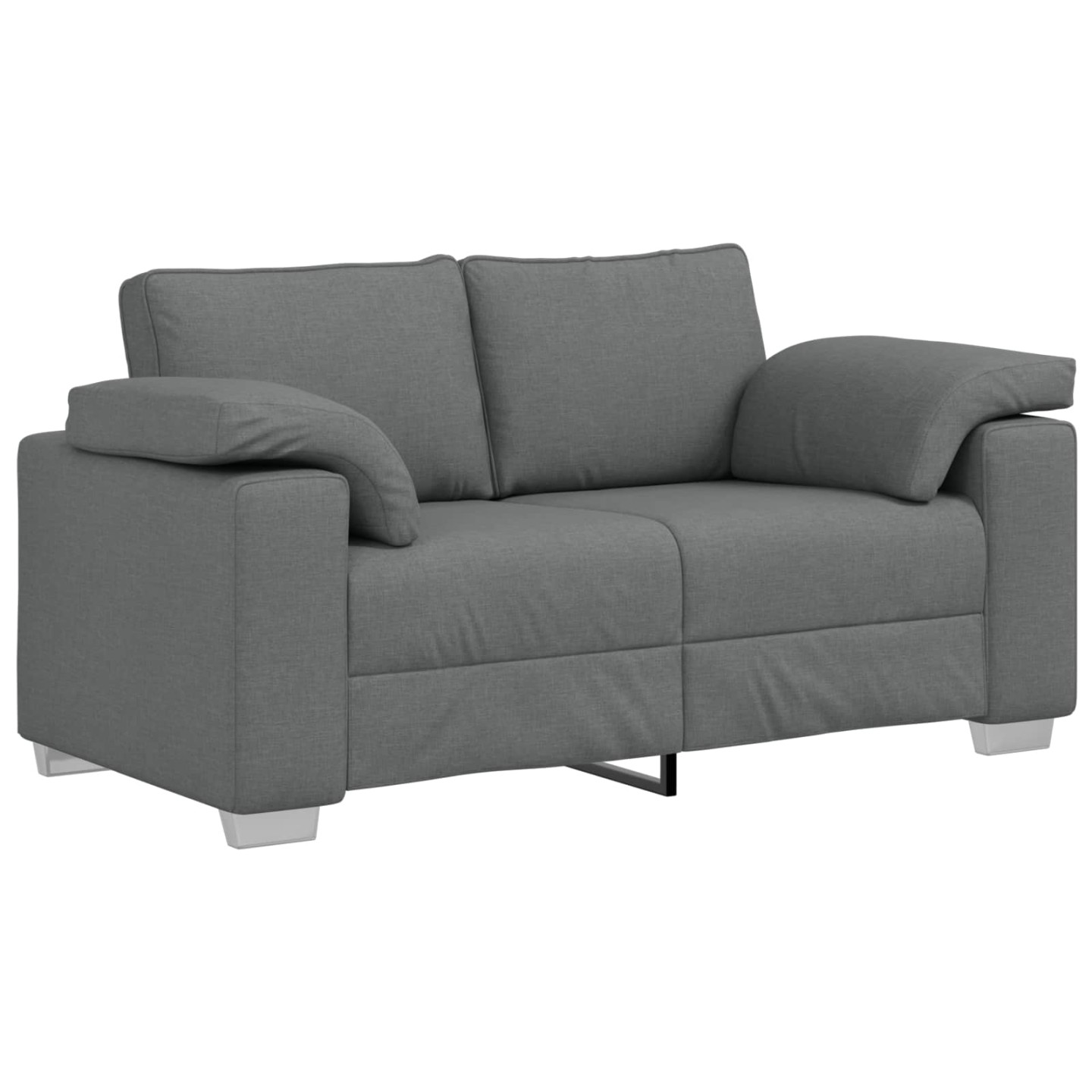 Canapé deux places Gris foncé 160 cm tissu