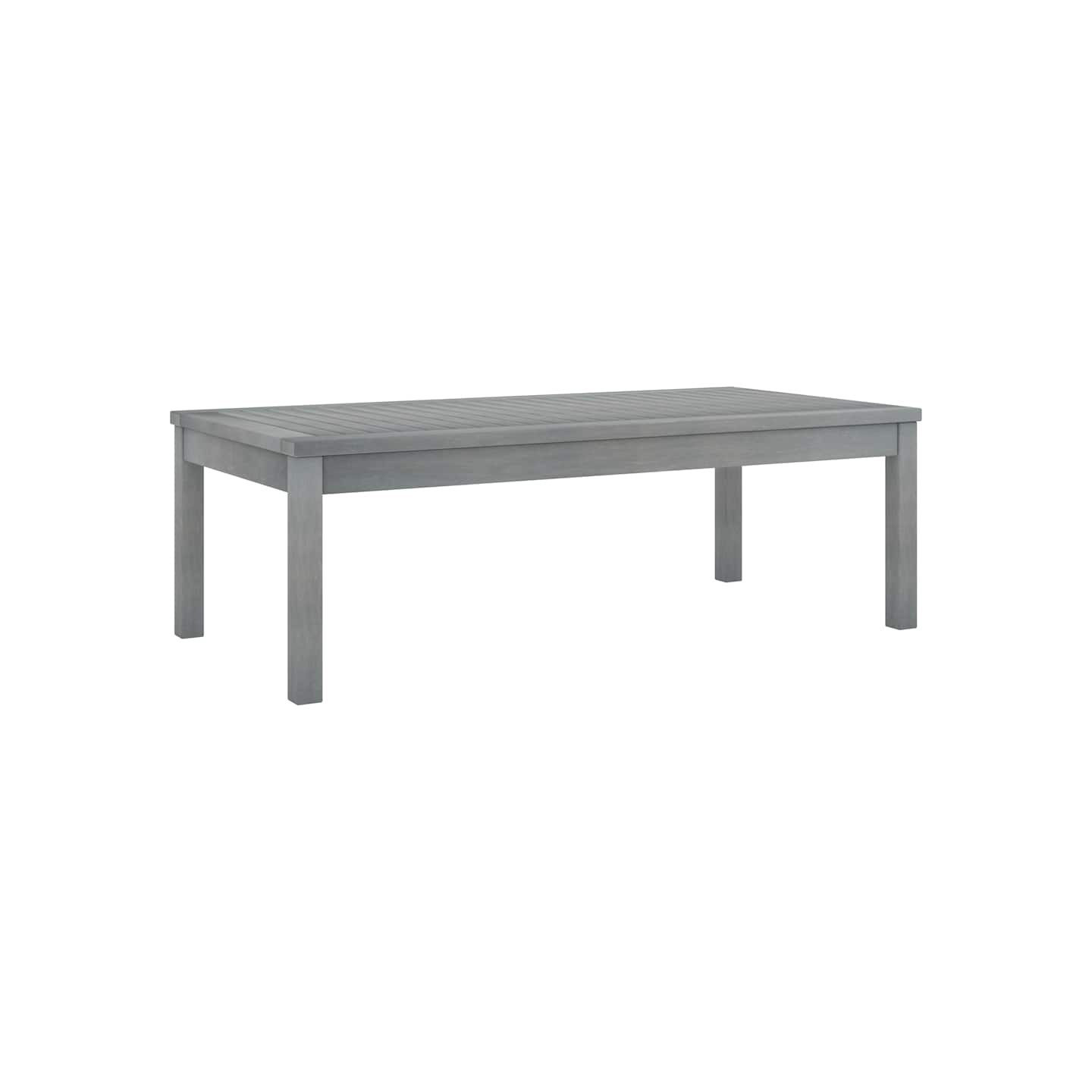 Table basse 100x50x33 cm Gris Bois d'acacia solide