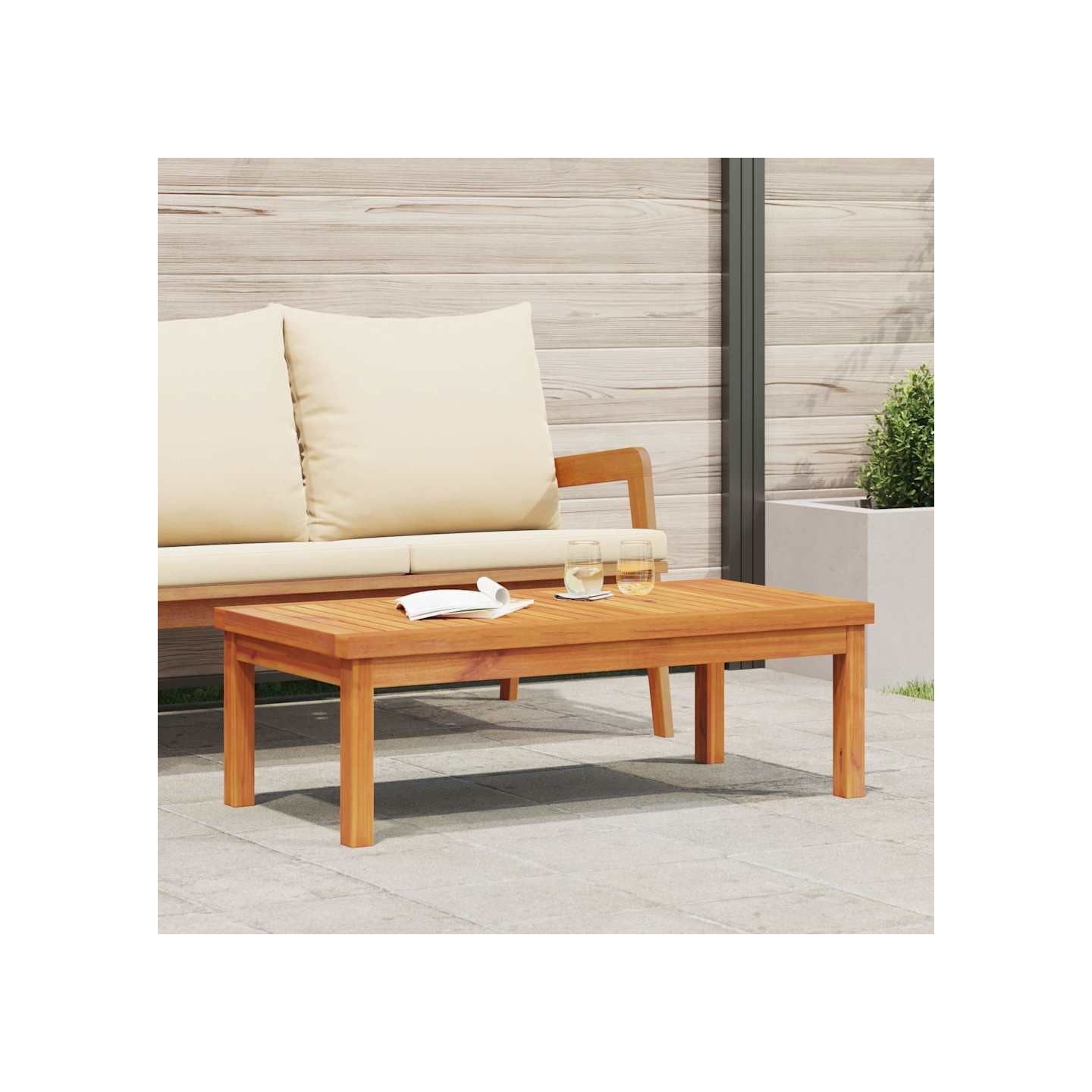 Table basse 100x50x33 cm bois d'acacia massif
