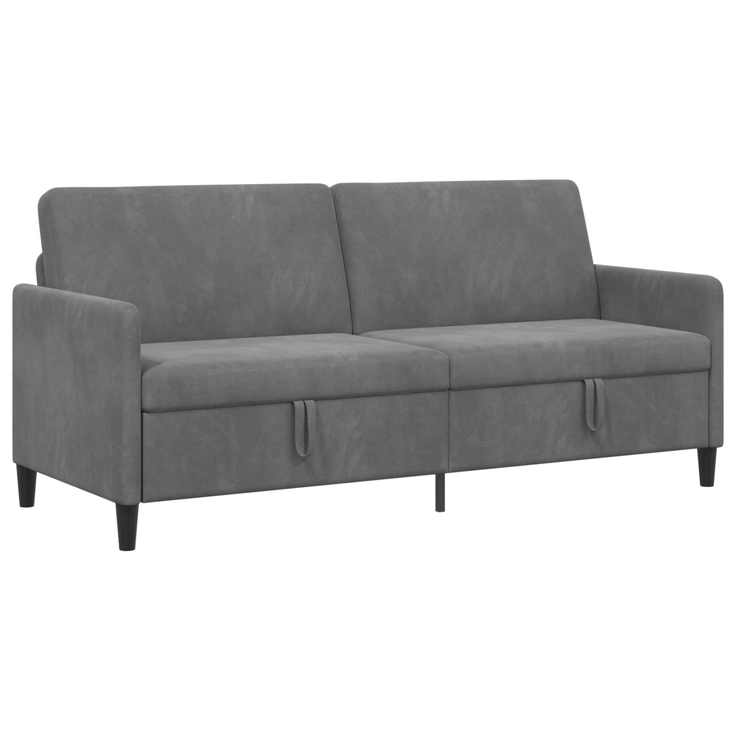 Sofa avec rangement 3 place Gris foncé 192 x 78 x 87 cm