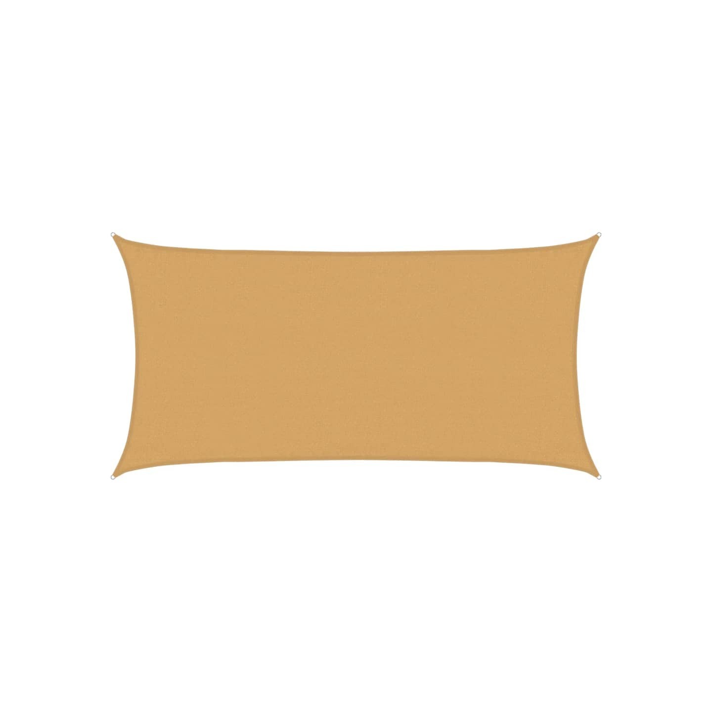 Voile d'ombrage 160 g/m² rectangulaire sable 3x6 m PEHD