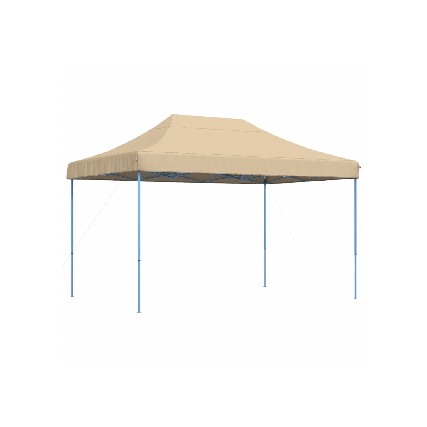 Tente de réception pliable escamotable beige 410x279x315 cm