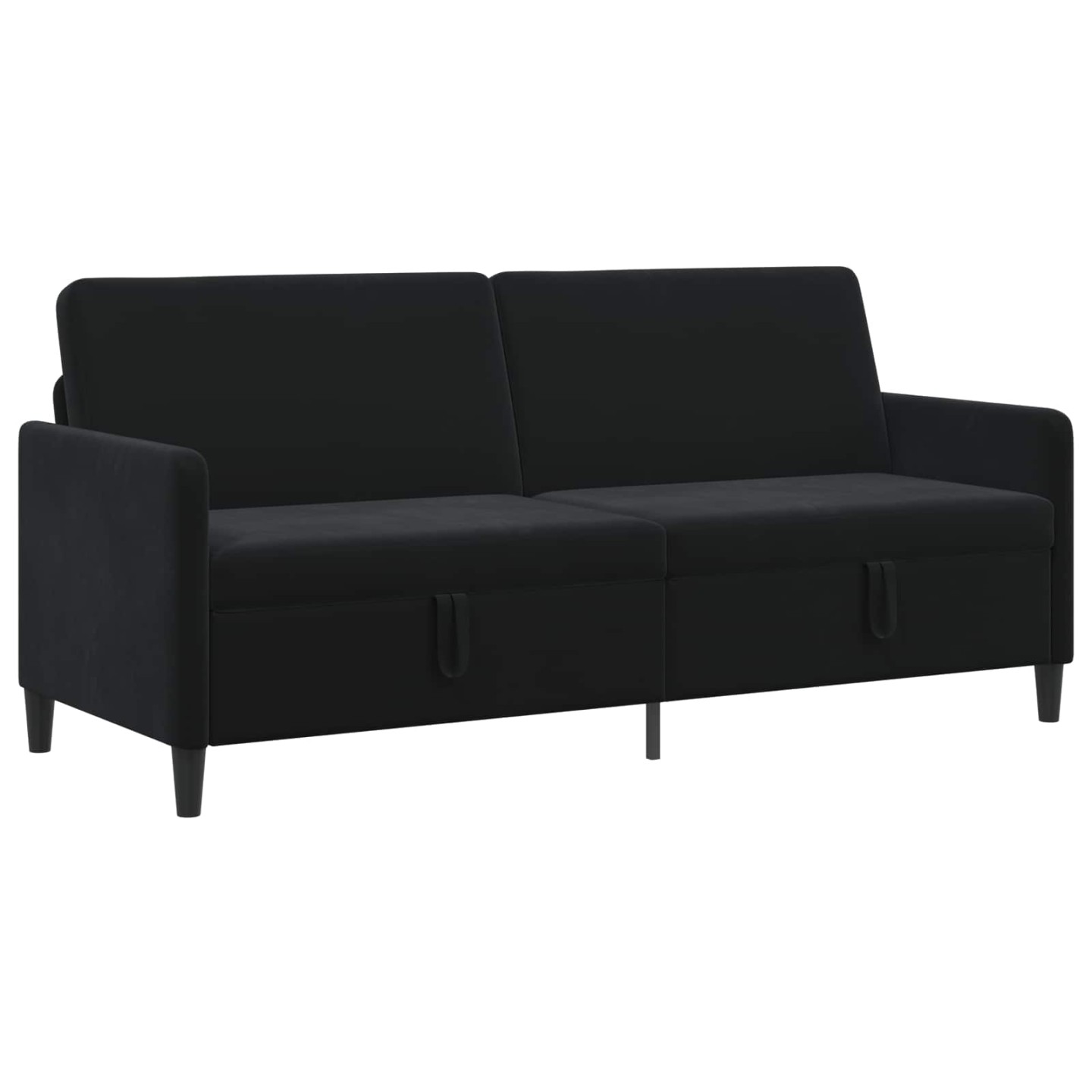 Sofa avec rangement 3 place Noir 192 x 78 x 87 cm Polyester
