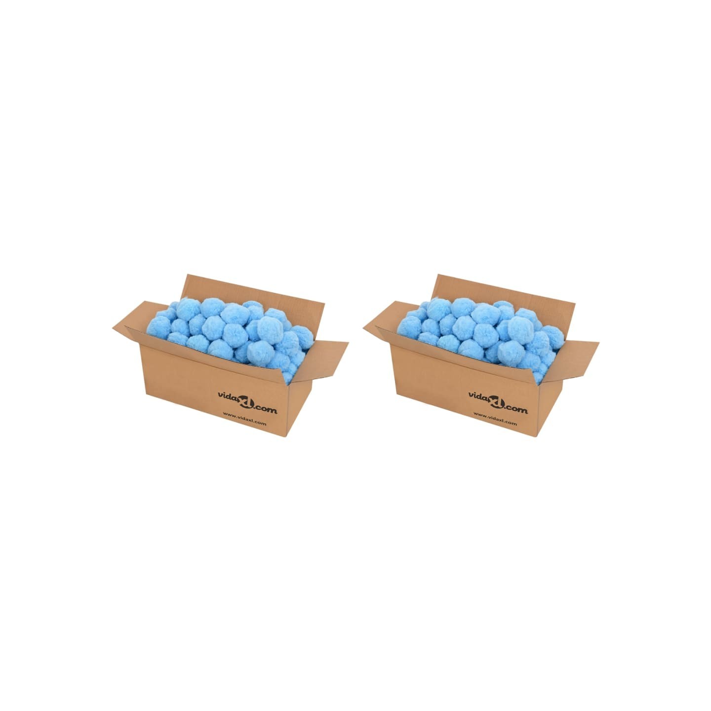 Boules anti-bactériennes filtrantes de piscine bleu 1400 g PE