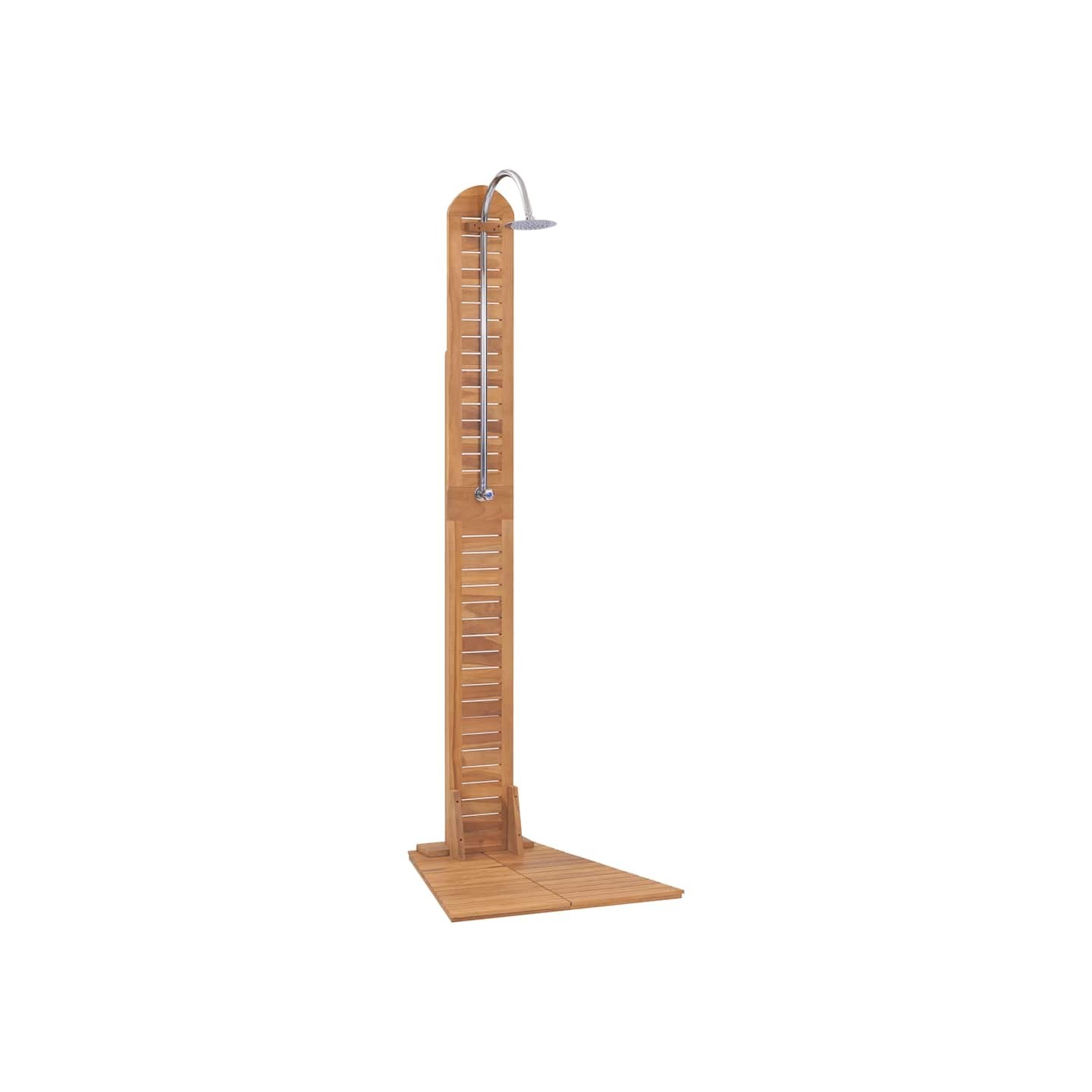 Douche de jardin teck massif 70x75x204 cm