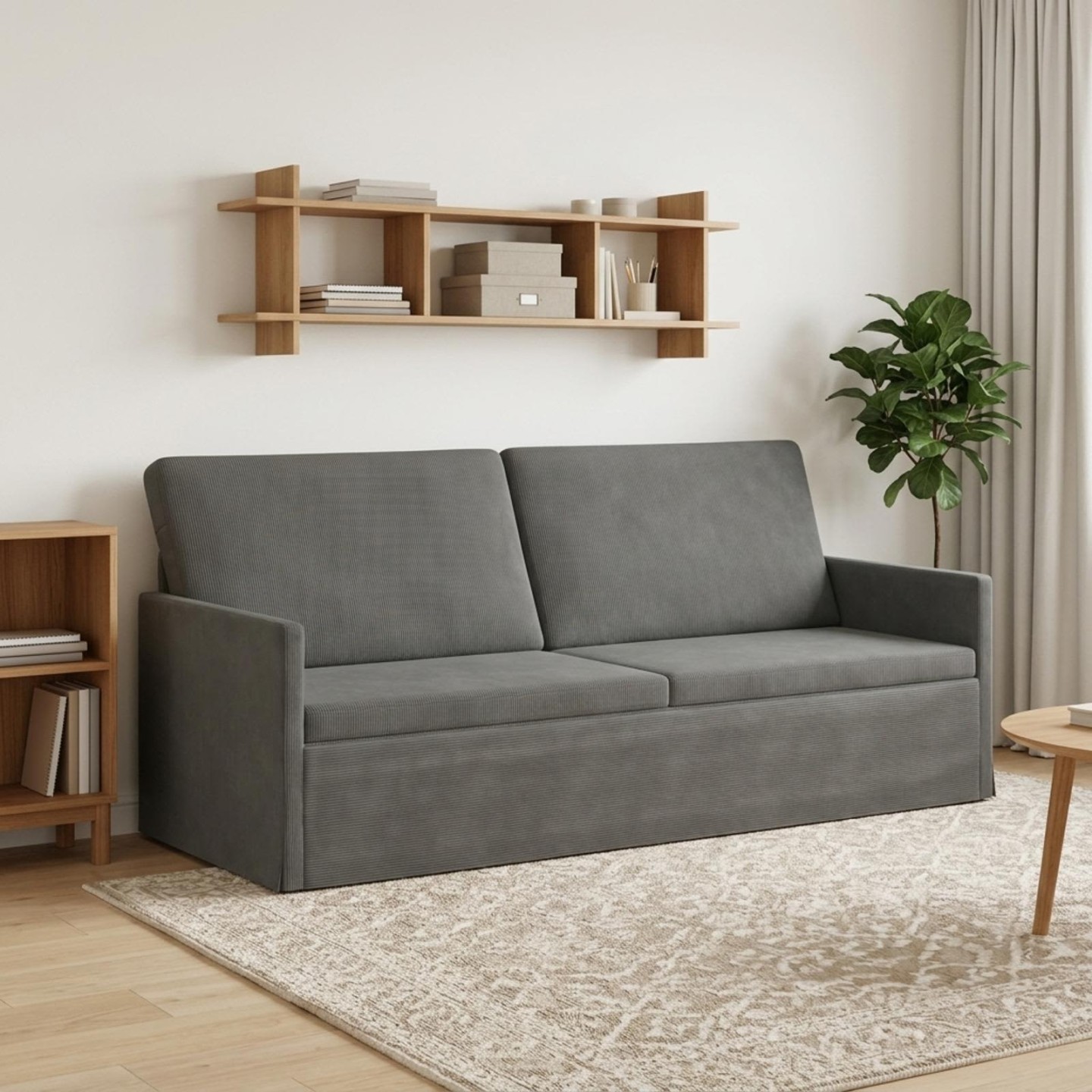Canapé 3 places Gris foncé 190 x 81 x 82 cm