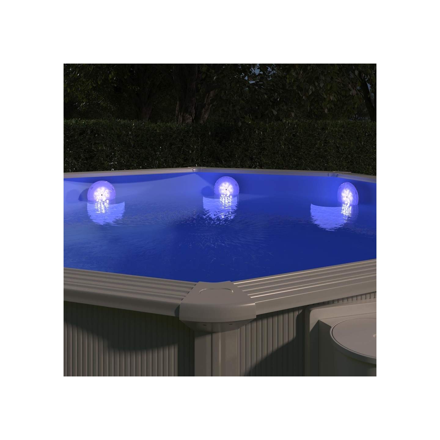 Lampe LED flottante submersible de piscine avec télécommande