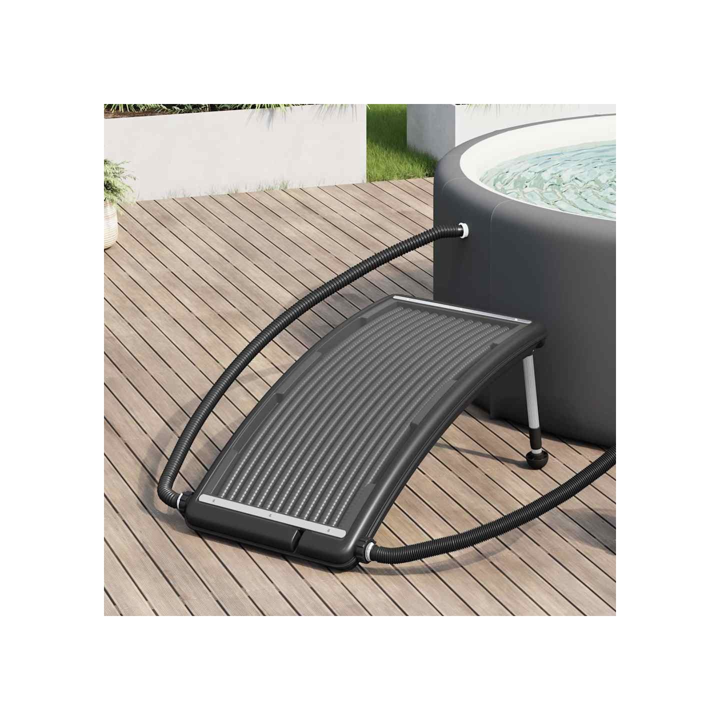 Panneau de chauffage solaire de piscine courbé 110x65 cm