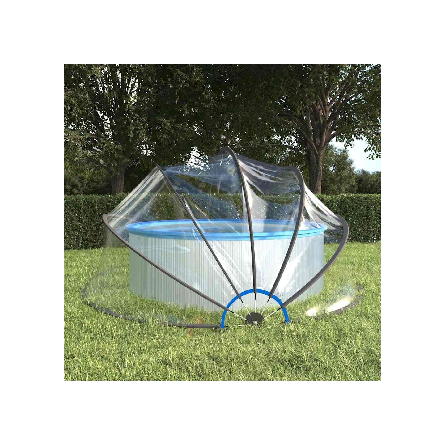 Dôme de piscine 500x250 cm