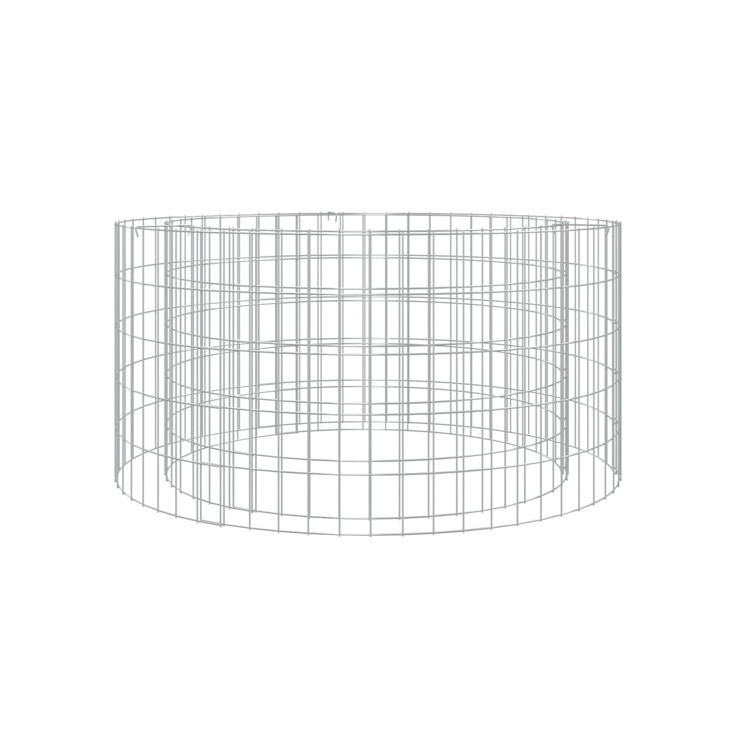 Foyer en gabion Ø 100 cm fer galvanisé