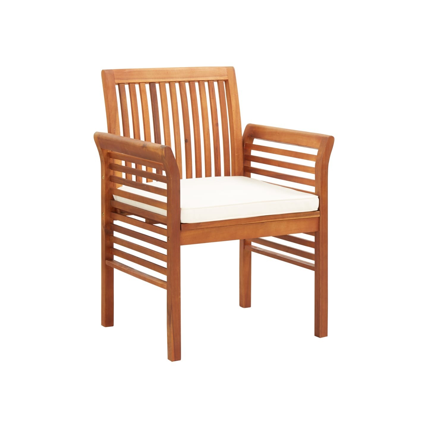Chaises à manger de jardin et coussins lot de 8 Bois acacia