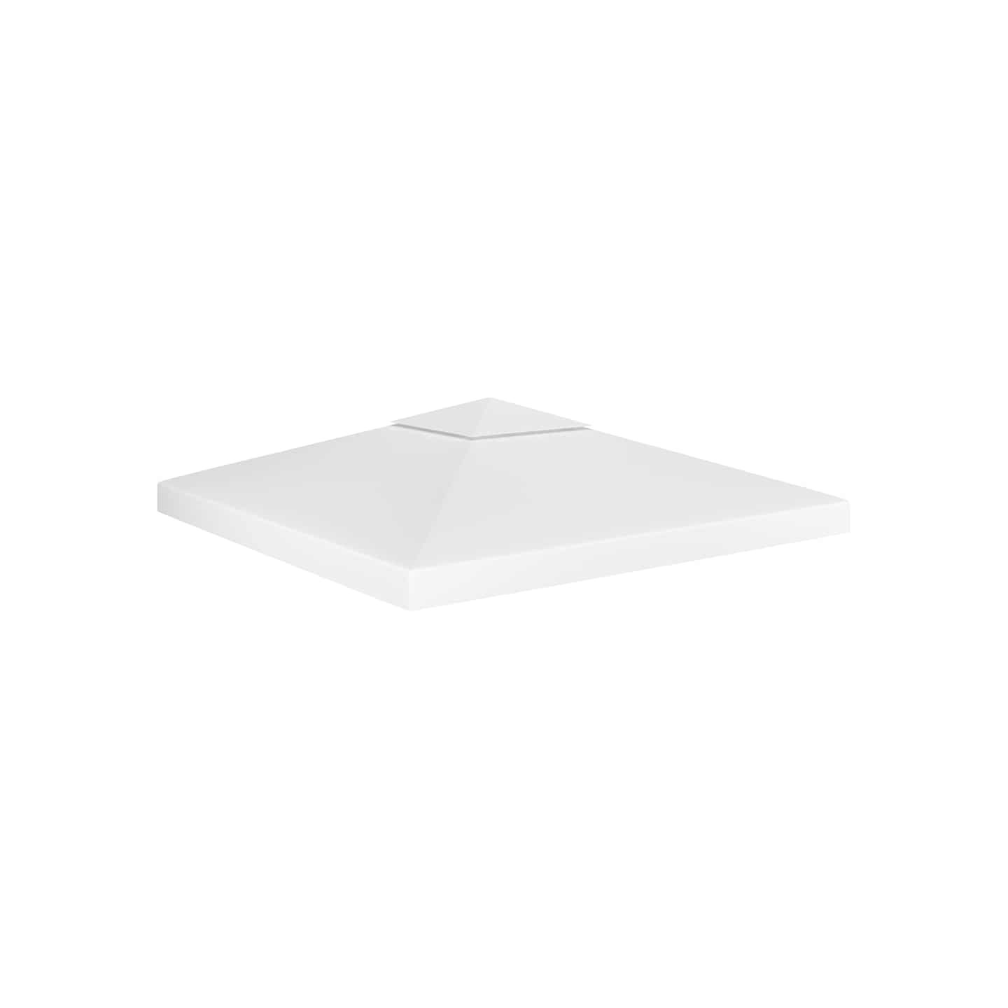 Toile de toit de belvédère 2 niveaux 310 g/m² 3x3 m Blanc