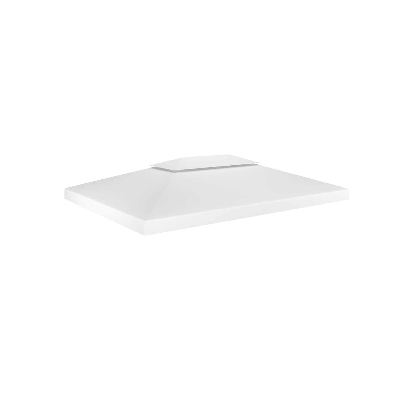 Toile de toit de belvédère 2 niveaux 310 g/m² 4x3 m Blanc