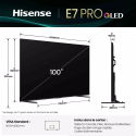 TV QLED Hisense 100E7QPRO 100" 4K 144 Hz | Nimestore