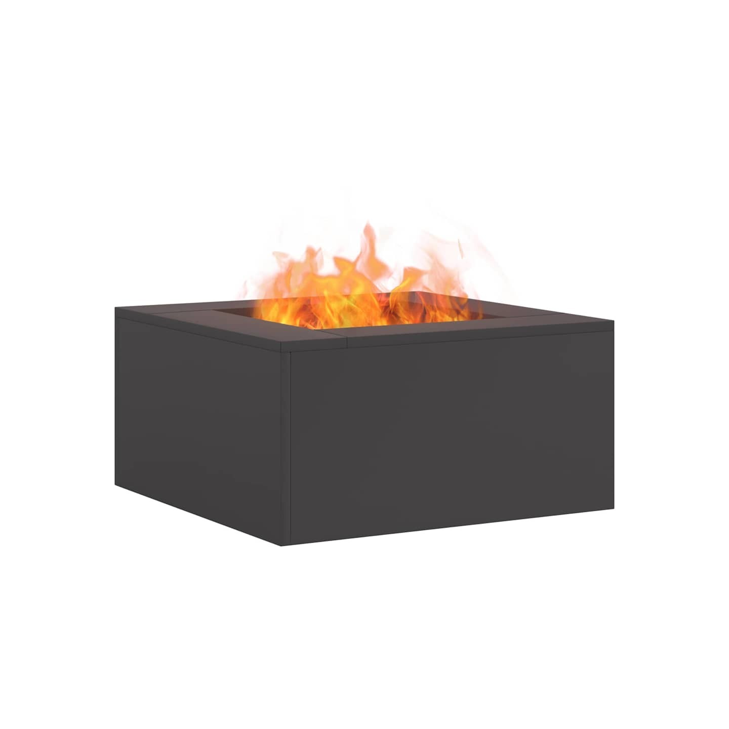 Boule de feu Noir 60 x 60 x 30 cm Acier patiné