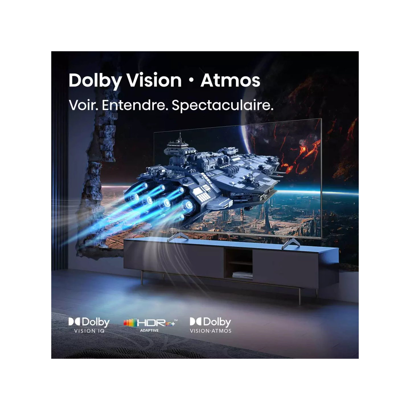 TV QLED Hisense 100E7QPRO 100" 4K 144 Hz | Nimestore