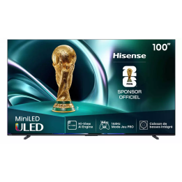 Hisense Mini-LED-TV 100U7Q 100" 4K 165 Hz | Nimestore