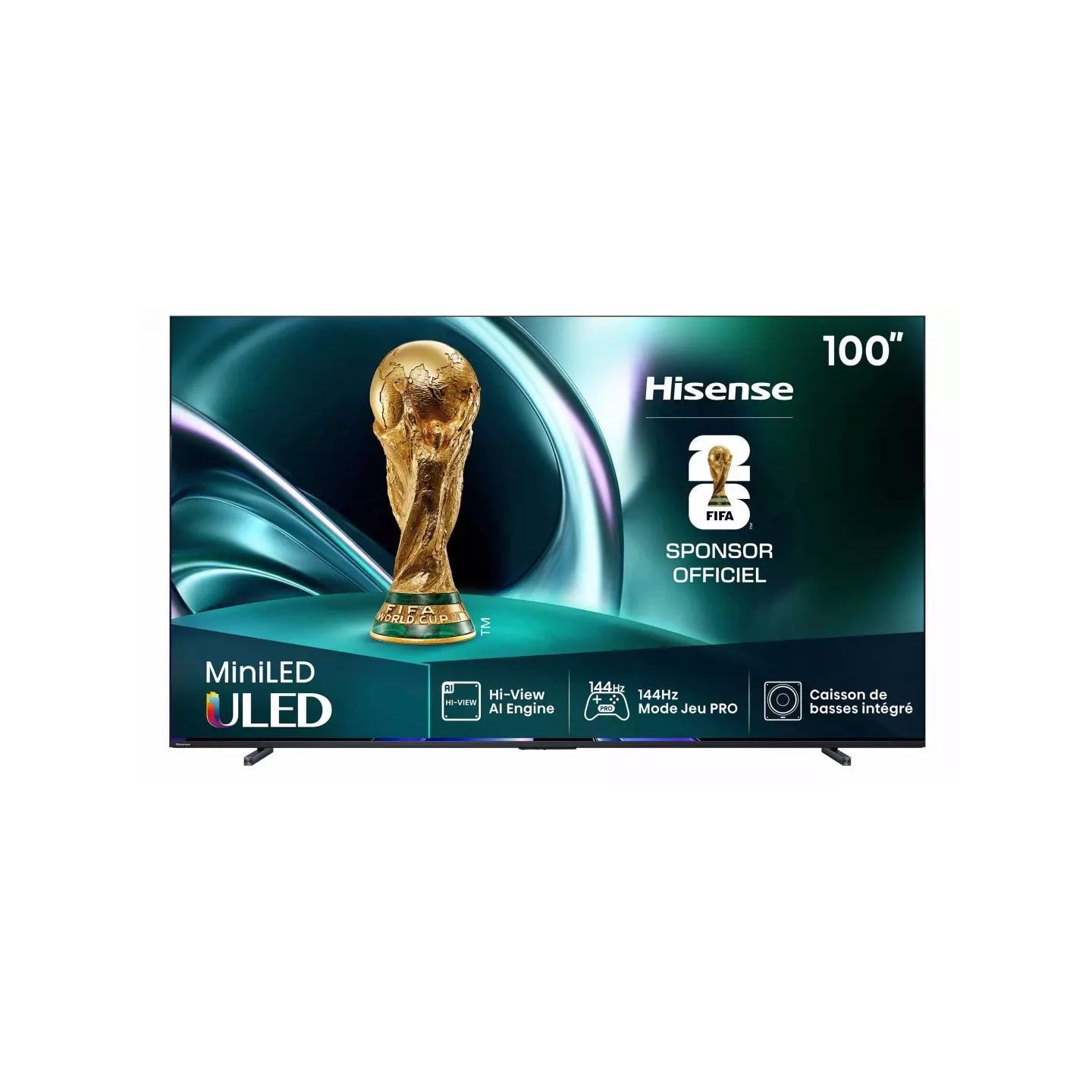 TV Mini LED Hisense 100U7Q 100" 4K 165 Hz | Nimestore