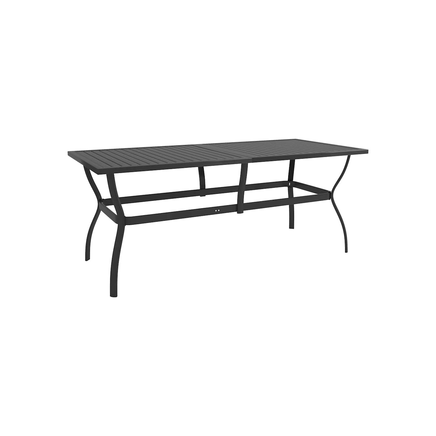 Table de jardin Anthracite 190x80x72 cm Acier