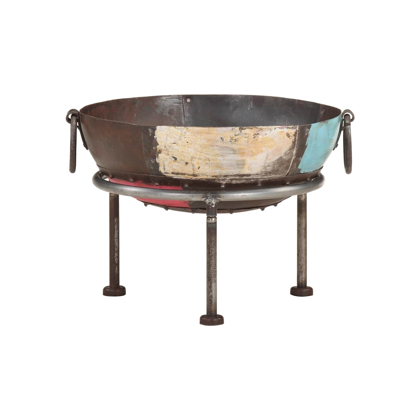 Foyer rustique coloré Ø 40 cm Fer