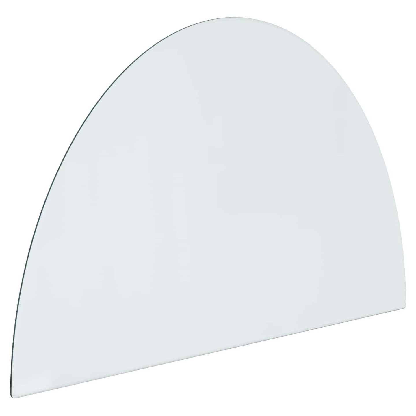 Plaque en verre de cheminée Transparent 800 x 500 mm Verre