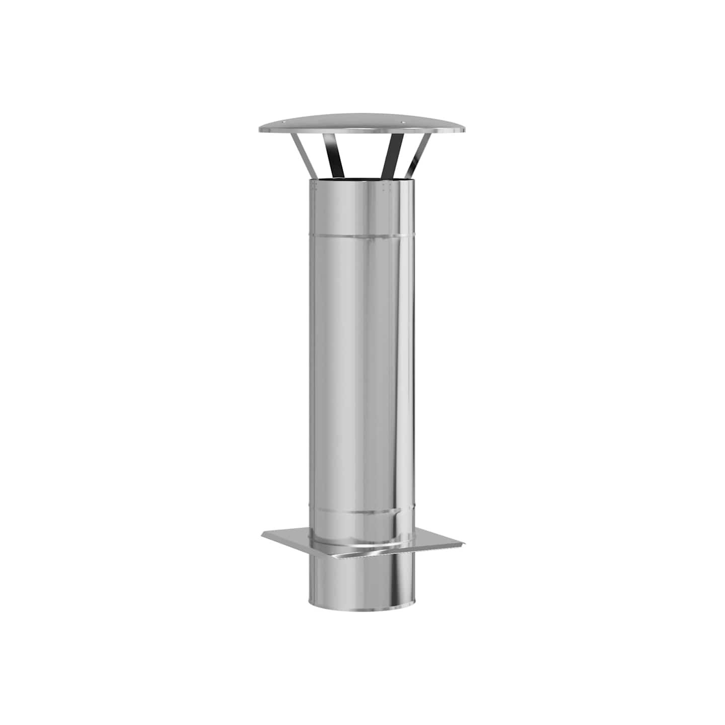 Extension de Conduit Argenté 35 x 35 x 82 cm Acier inoxydable
