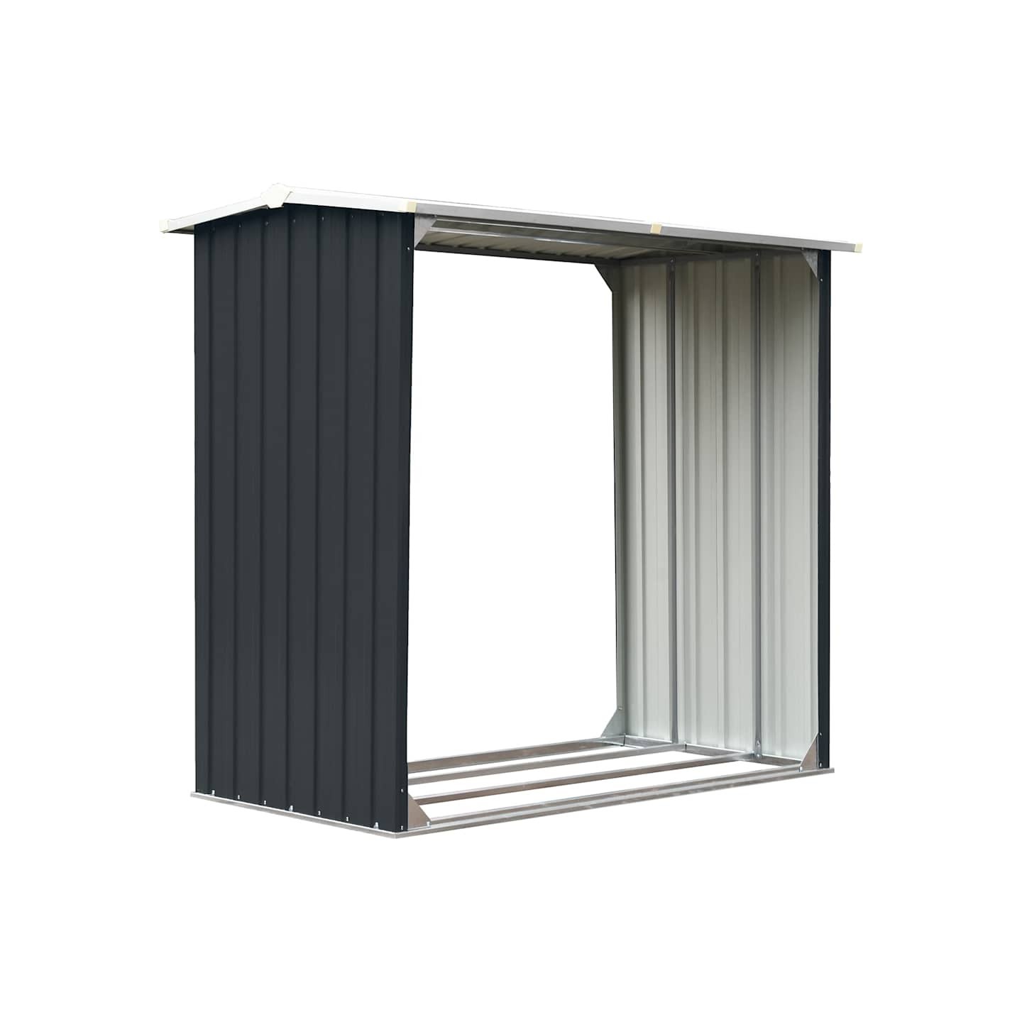 Abri de stockage à bois Acier galvanisé 172x91x154cm Anthracite