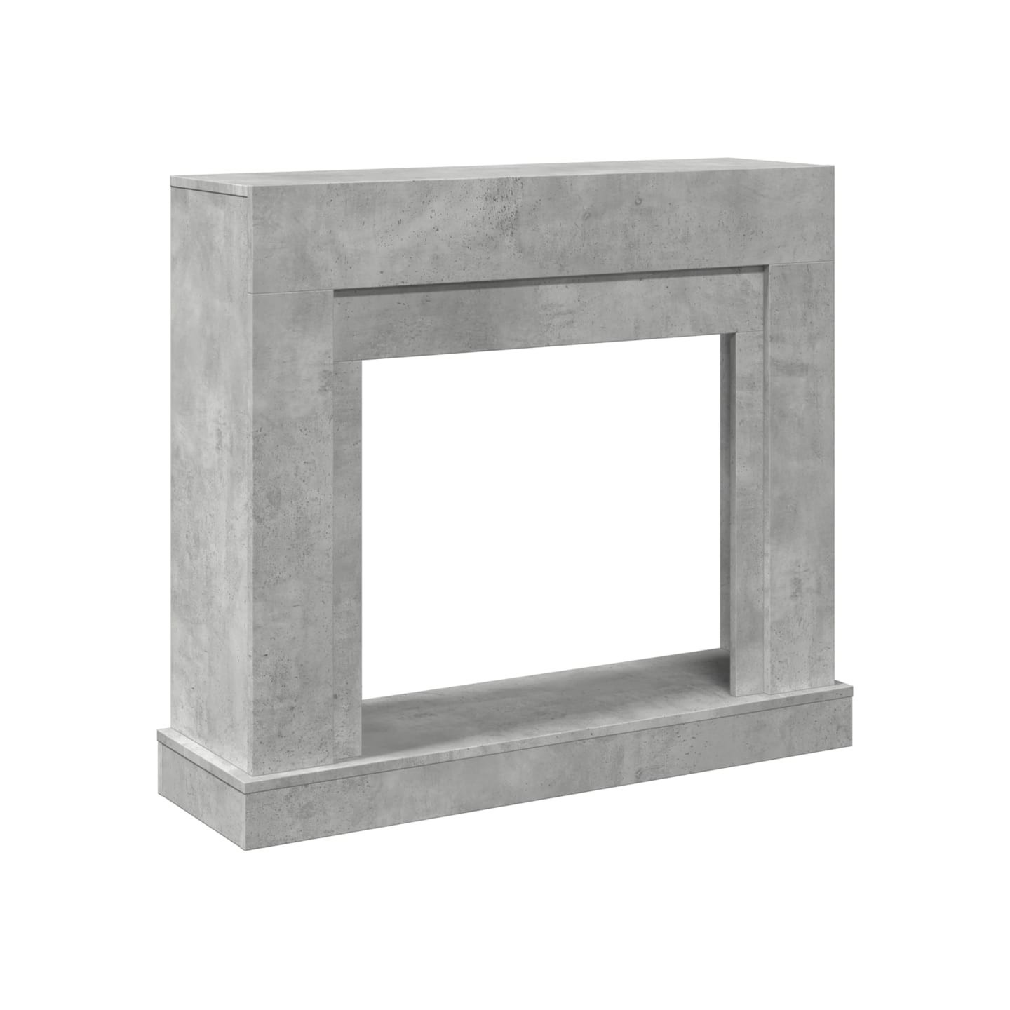 Cadre de cheminée gris béton 100x30x87,5 cm bois d'ingénierie
