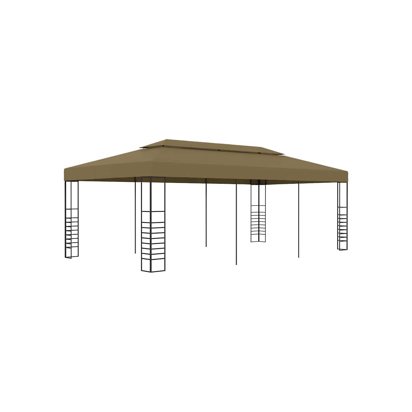 Belvédère 6x3x2,7 m Taupe 180 g/m²