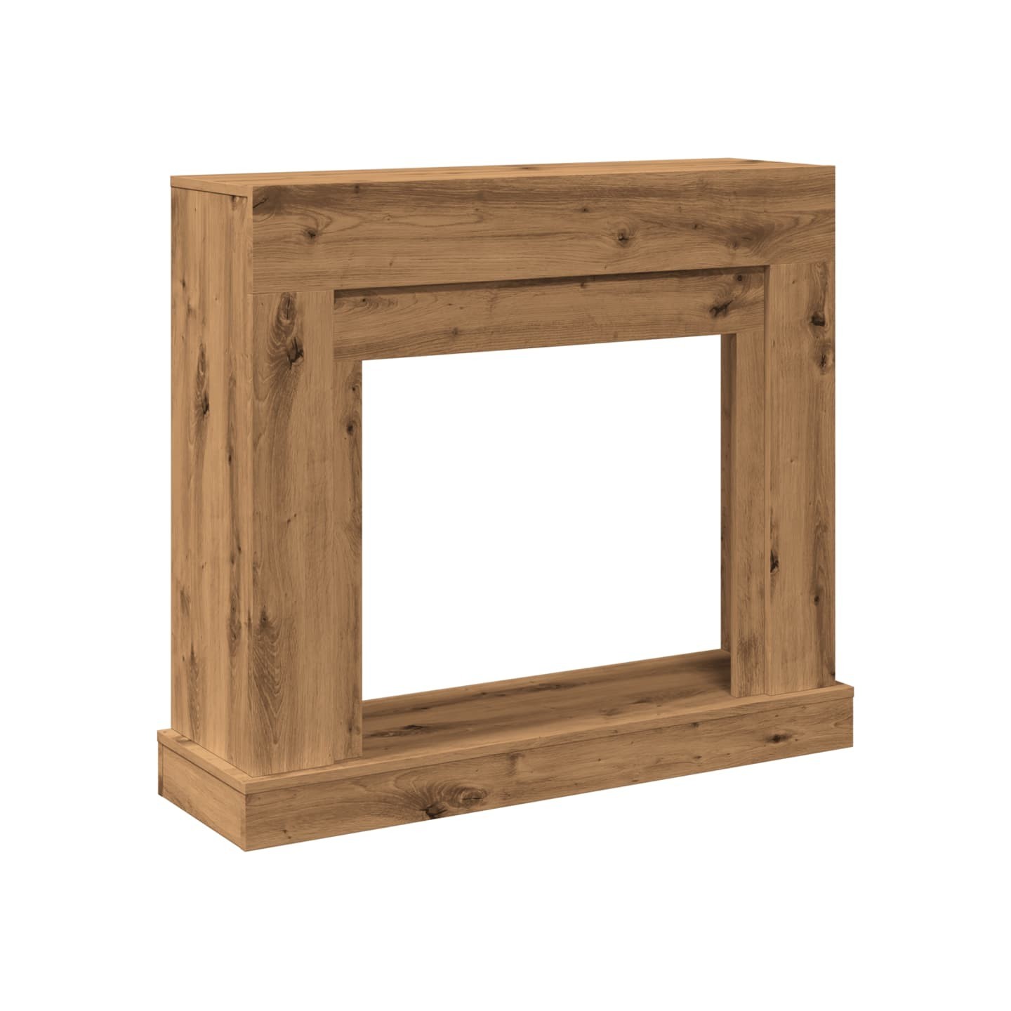 Cadre de cheminée chêne artisanal 100x30x87,5cm bois ingénierie