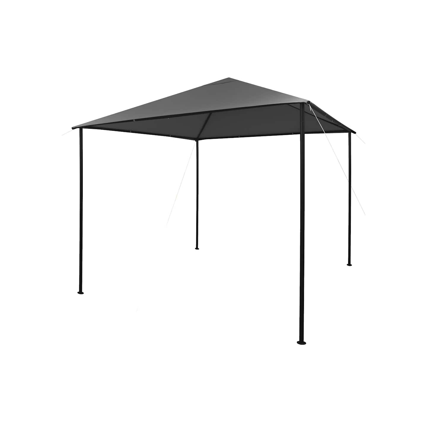 Tonnelle 3x3 m Anthracite Tissu et acier 180 g/m²